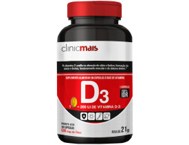Vitamina D3 Óleo 30 cápsulas de 500mg
