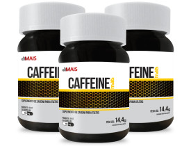 Cafeína Caffeine 30 cápsulas de 480mg Kit com 3