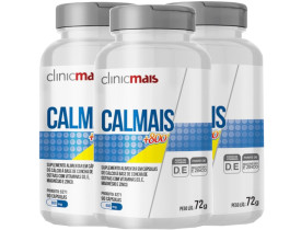 Calcio Calmais +800 Vitamina D3 e E Zinco Kit com 3