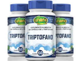 L-Triptofano Vegano 60 Cápsulas de 300mg  Kit com 3