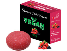 Shampoo Sólido em Barra Vegan Line-Frutas Vermelhas