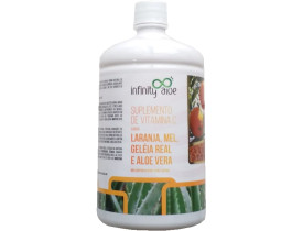Suplemento de Vitamina C Sabor Babosa Aloe Vera com Laranja, Mel e Geleia Real 1L - Infinity