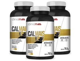 Vitamina K2 D3 e Cálcio Kit com 3 frascos