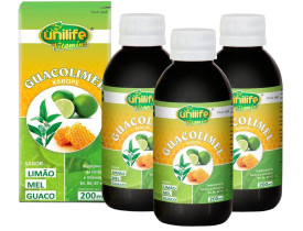 Xarope Vitamínico Limão Mel e Guaco Guacolimel 200ml Kit com 3